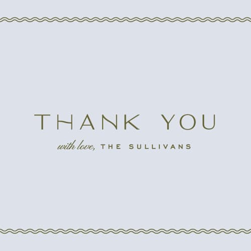 This is a lavender thank you postcards with standard by Ellen Schlegelmilch called callum printing on signature in postcard
