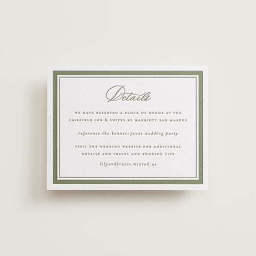 This is a artichoke letterpress wedding invitations with letterpress by Sarah Knight called ethereal gardens printing on white cotton in standard