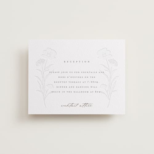 This is a cacao bean letterpress wedding invitations with letterpress by chocomocacino called shiruko printing on white cotton in standard