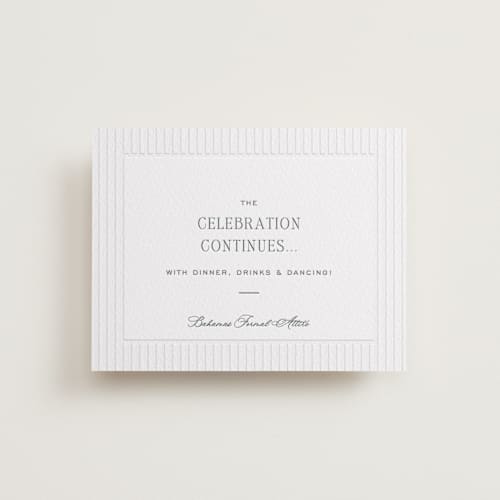 This is a fern letterpress wedding invitations with letterpress by Megan Davis called isle printing on white cotton in standard
