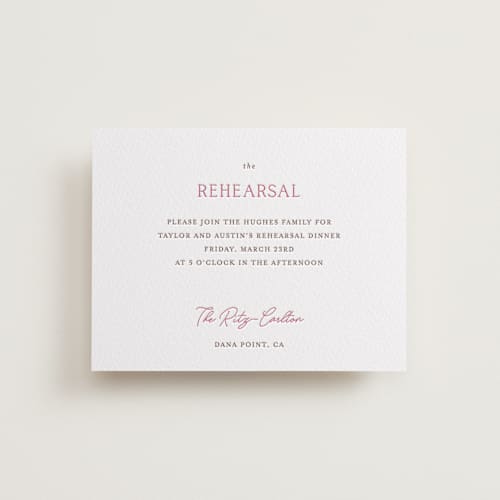 This is a azalea | burnt sienna enclosure cards with letterpress by Vanessa Doyle called in love printing on white cotton in standard