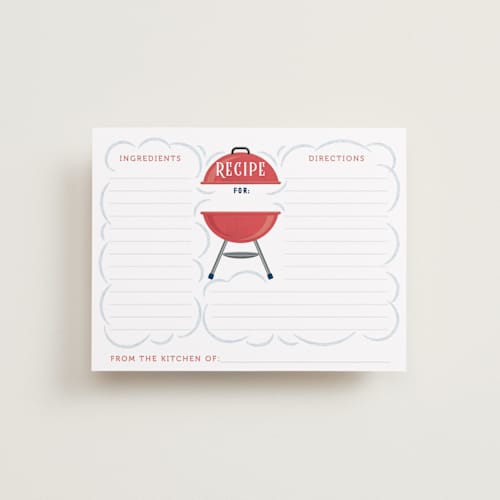 This is a ketchup bridal shower insert cards with standard by Paper Sun Studio called backyard bbq printing on signature in standard