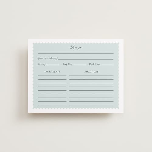 This is a blush bridal shower insert cards with standard by Susan Moyal called blooming printing on signature in standard