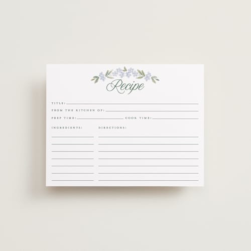 This is a wisteria bridal shower insert cards with standard by Jenna Holcomb called vintage sketched printing on signature in standard