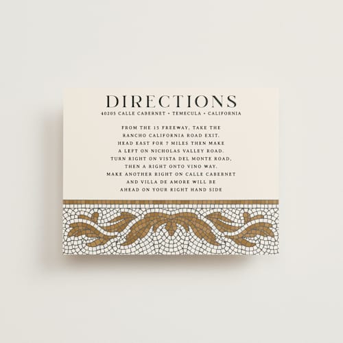 This is a sand enclosure cards with standard by GeekInk Design called floral mosaic printing on signature in standard