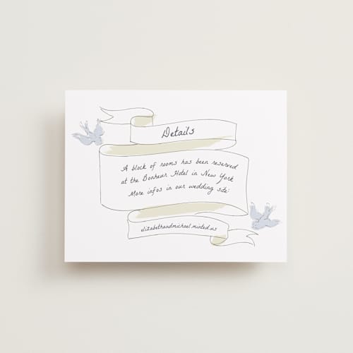 This is a cloud enclosure cards with standard by Helena Vitto called birds of paradise printing on signature in standard