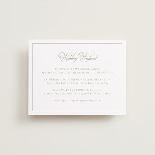 This is a garden enclosure cards with standard by Kelly Schmidt called greenwood printing on signature in standard