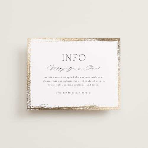 This is a silk enclosure cards with foil pressed by Kelly Schmidt called brushed edge printing on signature in standard