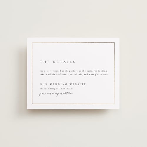 This is a silk enclosure cards with foil pressed by Kelly Schmidt called golden ampersand printing on signature in standard