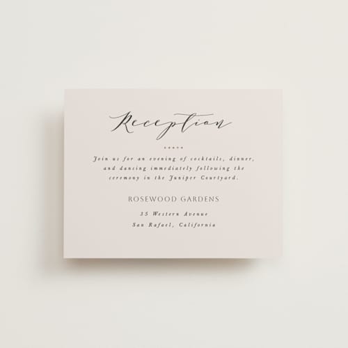 This is a champagne foil stamped wedding invitations with foil pressed by Leah Bisch called floral border printing on signature in standard