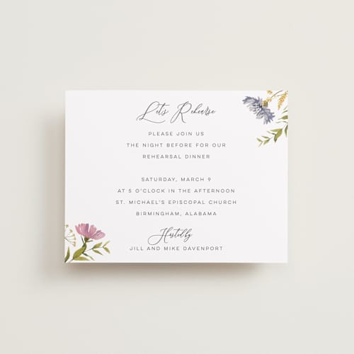 This is a sherbert reception cards with standard by Erin Hodges called untied printing on signature in standard