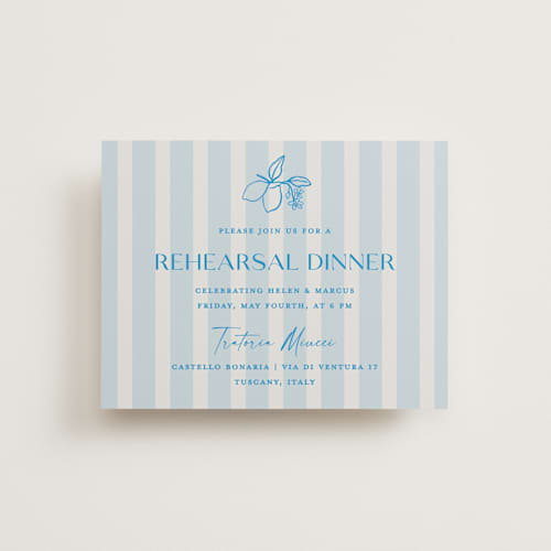 This is a ocean reception cards with standard by Pati Cascino called mediterraneo printing on signature in standard