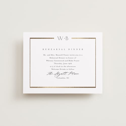 This is a cotton enclosure cards with foil pressed by Stacey Meacham called luster printing on signature in standard