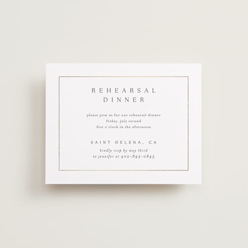 This is a silk enclosure cards with foil pressed by Kelly Schmidt called framed monogram printing on signature in standard