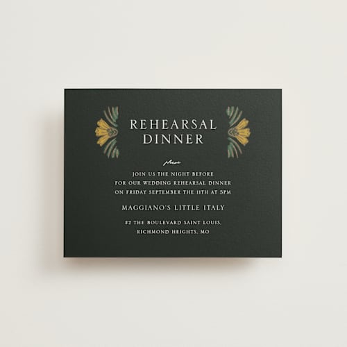 This is a buttercup enclosure cards with foil pressed by Jen Owens called embellished printing on signature in standard