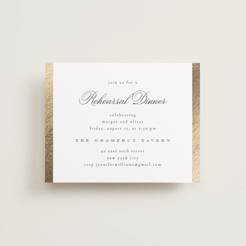 This is a quartz enclosure cards with foil pressed by Kristie Kern called the ritz printing on signature in standard