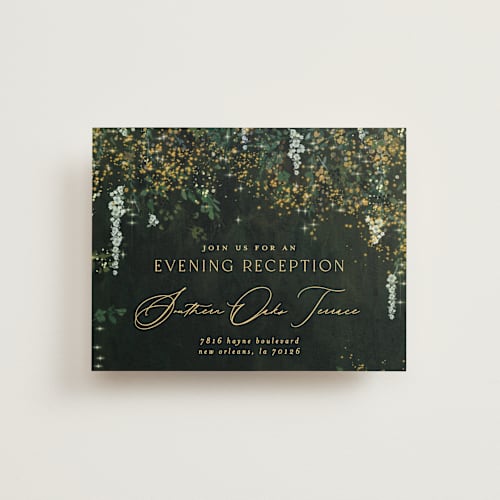 This is a mystic reception cards with standard by Phrosné Barwood called new orleans from disney's princess and the frog printing on signature in standard