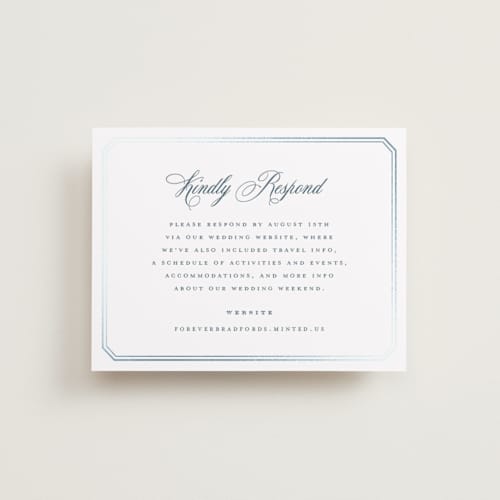 This is a pearl rsvp cards with foil pressed by chocomocacino called othellolagkage printing on signature in standard
