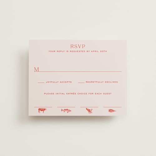 This is a verona sunset rsvp postcards with standard by Megan Davis called racquet printing on signature in postcard