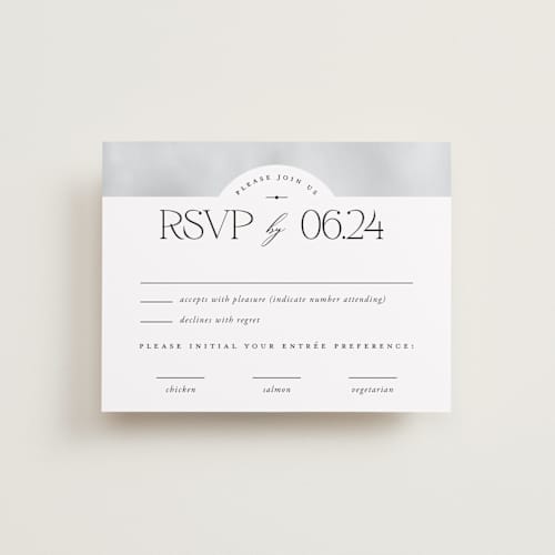 This is a cloud rsvp cards with standard by Heather Schertzer called panoramic printing on signature in standard