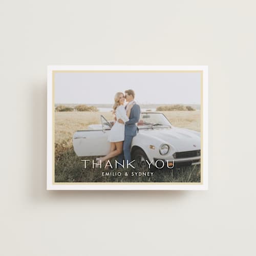 This is a lemon thank you postcards with standard by Ellen Schlegelmilch called palmetto printing on signature in postcard