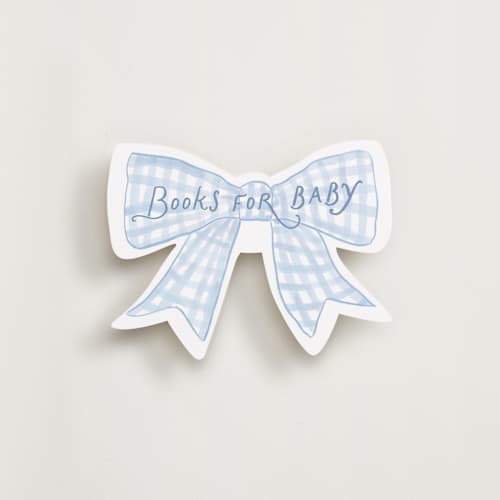 This is a ocean insert cards with standard by Creo Study called preppy baby bow printing on signature in standard
