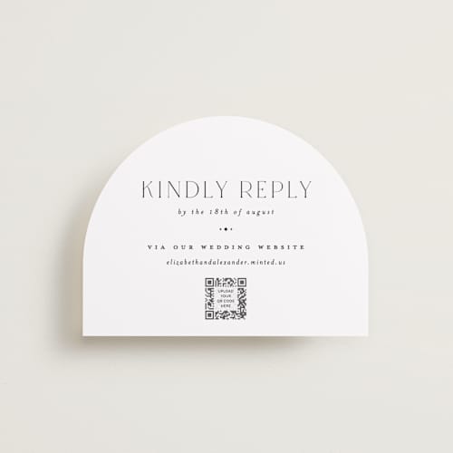 This is a cotton rsvp cards with standard by Carolyn Nicks called grande printing on signature in standard