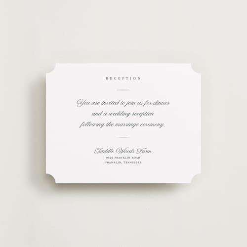 This is a chiffon reception cards with standard by Eric Clegg called together always printing on signature in standard