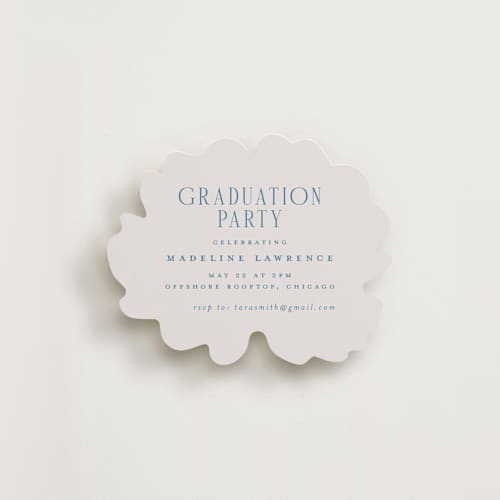 This is a sea insert cards with standard by Petra Kern called grad crest printing on signature in standard