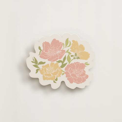 This is a dusty rose insert cards with standard by Berlina Mey called flowers in flowers printing on signature in standard