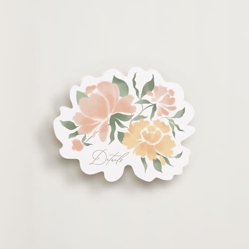 This is a golden summer insert cards with standard by Erin L. Wilson called victorian trellis printing on signature in standard