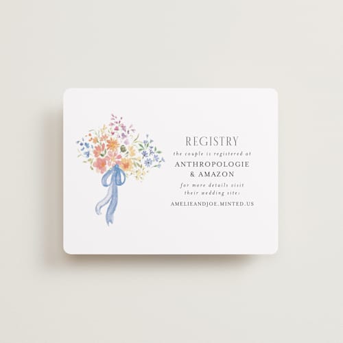 This is a summer bridal shower insert cards with standard by Itsy Belle Studio called amelie printing on signature in standard