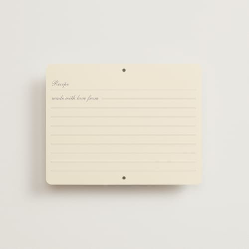 This is a cream bridal shower insert cards with standard by Baumbirdy called pearls printing on signature in standard