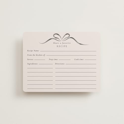 This is a tuxedo bridal shower insert cards with standard by Corinne Malesic called bow printing on signature in standard