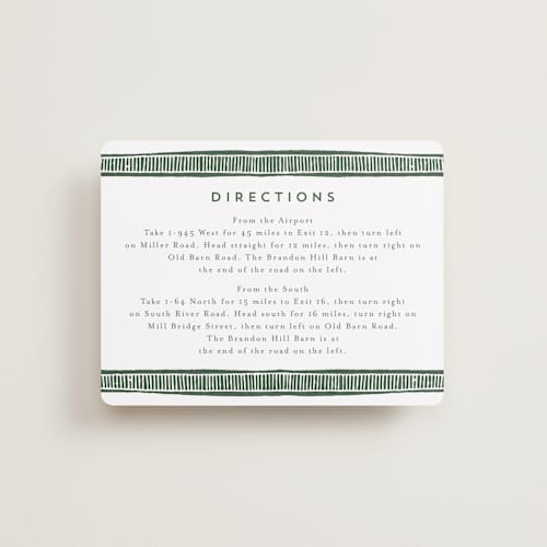 This is a fern enclosure cards with standard by Katharine Watson called block print frame printing on signature in standard