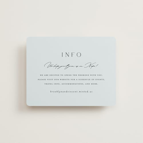 This is a sky enclosure cards with standard by Kelly Schmidt called merryvale printing on signature in standard