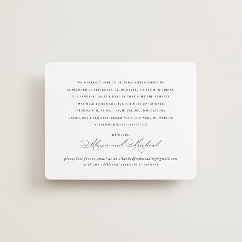 This is a pearl enclosure cards with standard by Jennifer Postorino called initial printing on signature in standard