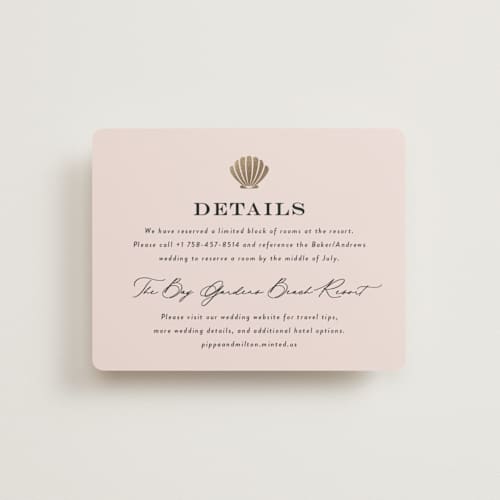 This is a blush enclosure cards with foil pressed by Laura Hamm called tropical getaway printing on signature in standard