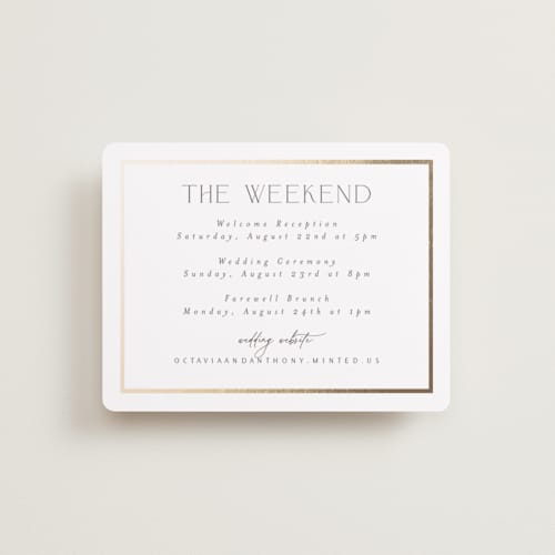 This is a porcelain enclosure cards with foil pressed by Nicole Walsh called regal printing on signature in standard