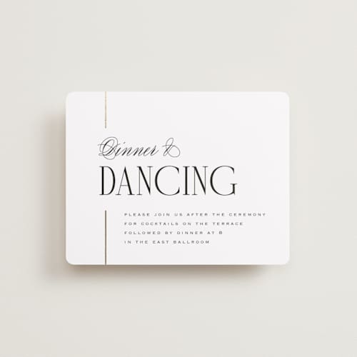 This is a silk foil stamped wedding invitations with foil pressed by Laura Hankins called linear printing on signature in standard