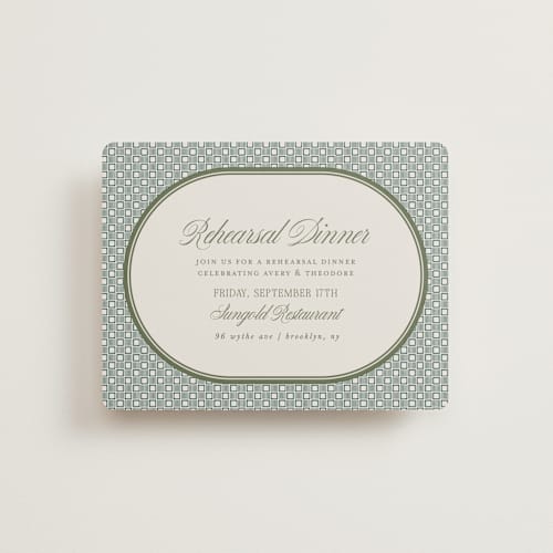 This is a moss reception cards with standard by Kelly Watkins called literary printing on signature in standard