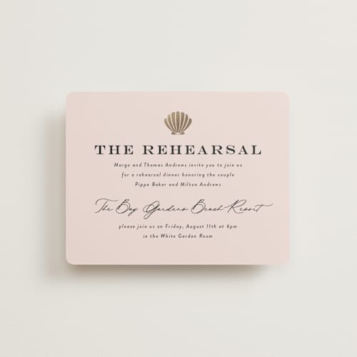 This is a blush enclosure cards with foil pressed by Laura Hamm called tropical getaway printing on signature in standard