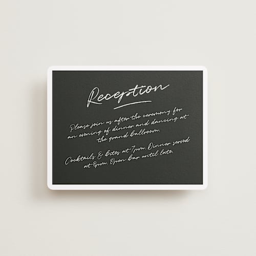 This is a cloud reception cards with standard by Adelyn T. called photograph scribble printing on signature in standard