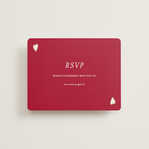 This is a snow rsvp cards with foil pressed by Ani Somi called amore printing on signature in standard