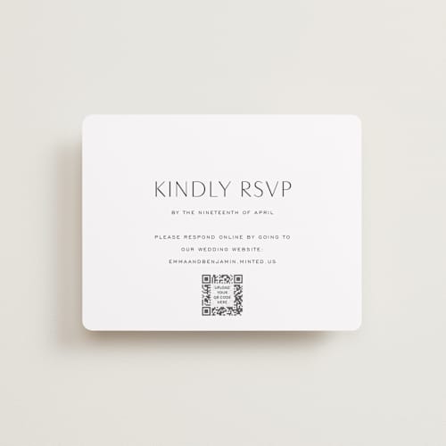 This is a onyx rsvp cards with standard by Jennifer Postorino called glide printing on signature in standard