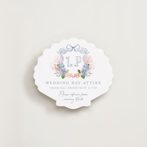 This is a powder blue insert cards with standard by Petra Kern called east coast printing on signature in standard