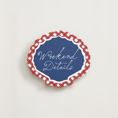 This is a navy insert cards with standard by Christie Kelly called davis lane printing on signature in standard