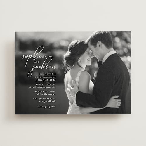This is a pearl wedding invitations with standard by Laura Hamm called kindly join us printing on signature in standard