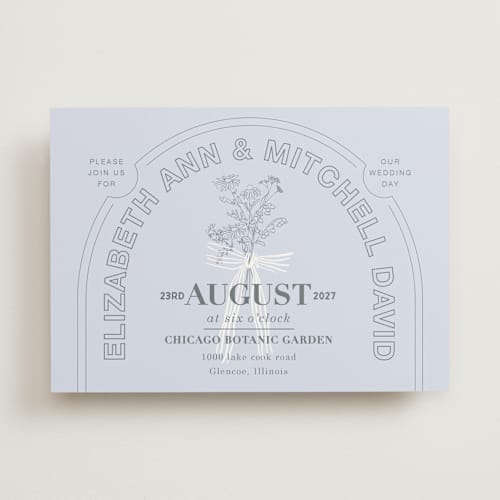 This is a sky wedding invitations with standard by Baumbirdy called sealed printing on signature in standard