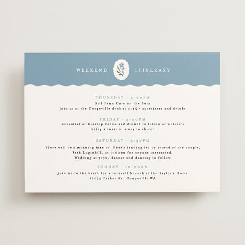 This is a periwinkle ceremony reception essentials with standard by Alethea and Ruth called sweet vintage printing on signature in standard